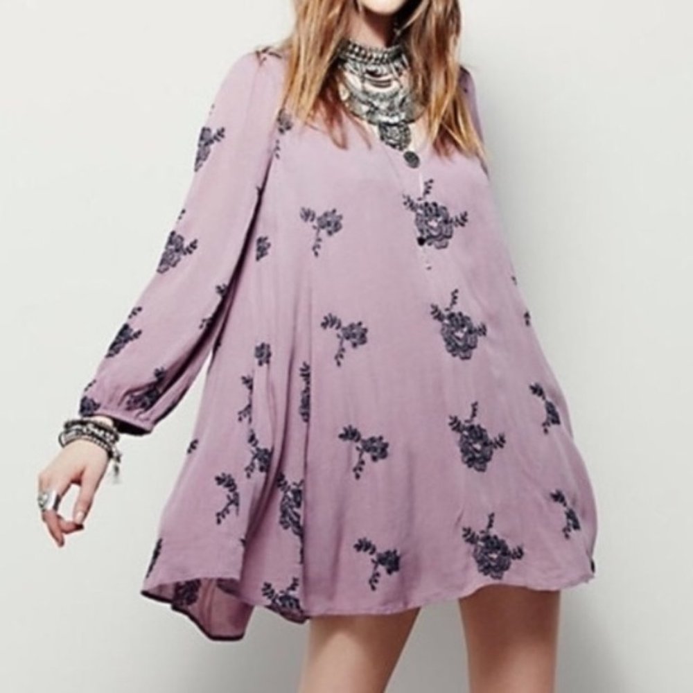 Free People Lavender Austin Dress S P